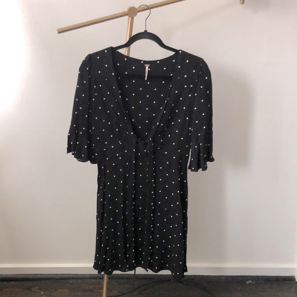 NWOT Free People Polka Dot Dress
